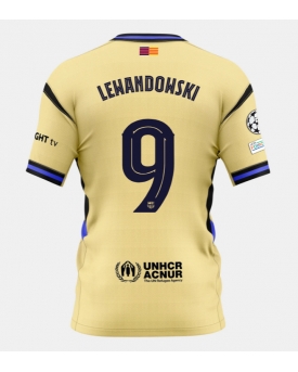 Barcelona Robert Lewandowski #9 Maglia Gara Trasferta Repliche 2025-26 Maniche Corte